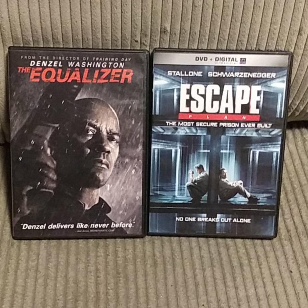 2 perfect condition DVD newer movies.